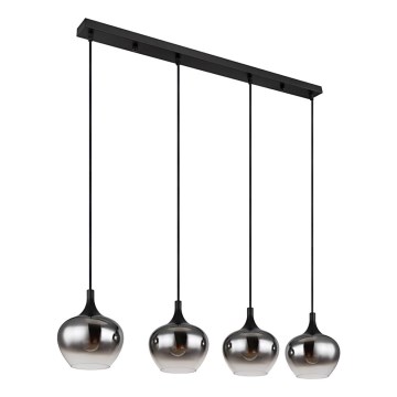 Globo - viseči lestenec na kablu 4xE27/40W/230V črn