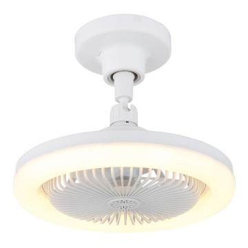Globo - Zatemljiv LED stropni ventilator LED/20W/230V 3000-6500K bel + daljinski upravljalnik