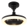 Globo - zatemljiv LED stropni ventilator LED/20W/230V 3000-6500K črna + daljinski upravljalnik