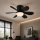 Globo - zatemljiv LED stropni ventilator LED/5W/230V 2700-6500K črna + daljinski upravljalnik