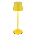 Globo - zatemnjevalna LED polnilna zunanja namizna svetilka 3v1 LED/3W/5V 3000/4000/5000K IP54 1800 mAh rumena