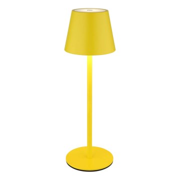 Globo - zatemnjevalna LED polnilna zunanja namizna svetilka 3v1 LED/3W/5V 3000/4000/5000K IP54 1800 mAh rumena