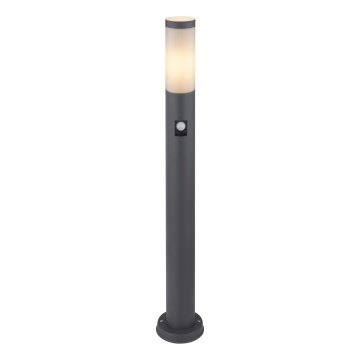 Globo - Zunanja senzorska svetilka 1xE27/15W/230V IP44 80 cm antracit