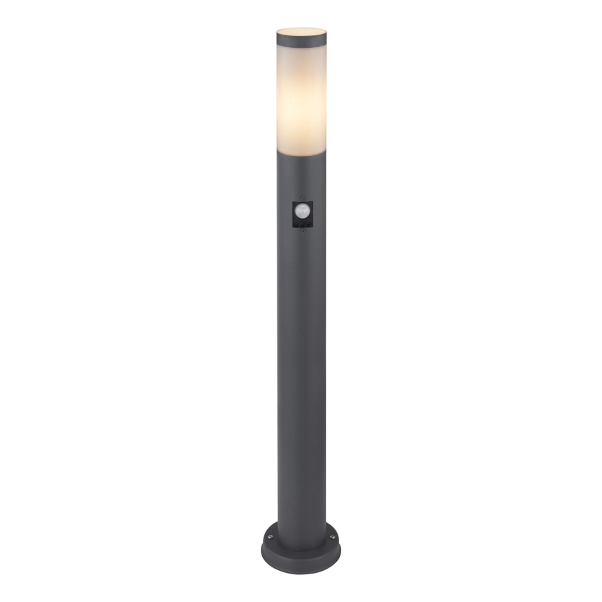 Globo - Zunanja senzorska svetilka 1xE27/15W/230V IP44 80 cm antracit