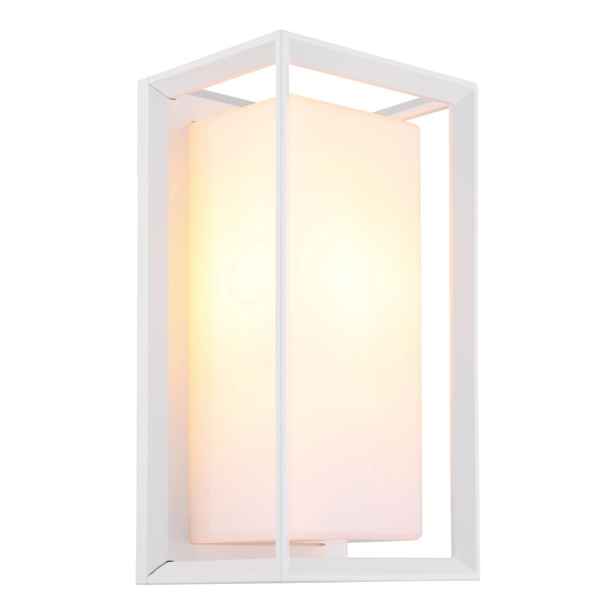 Globo - Zunanja stenska svetilka 1xE27/60W/230V IP44 bela