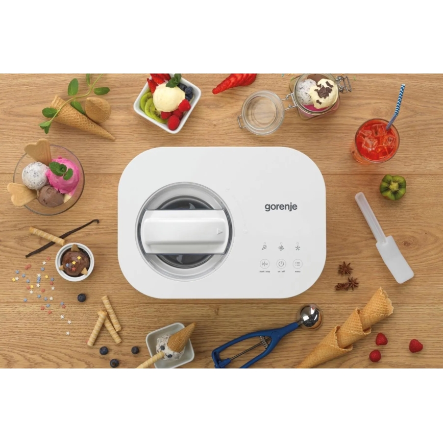 GORENJE ICM10W - Aparat za sladoled 100 W/230 V, bela