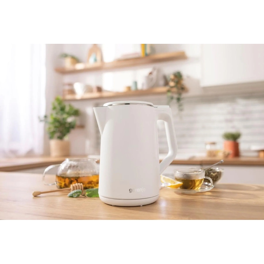GORENJE K15DWW - Električni kuhalnik vode 1,5 l 2200W/230V bel
