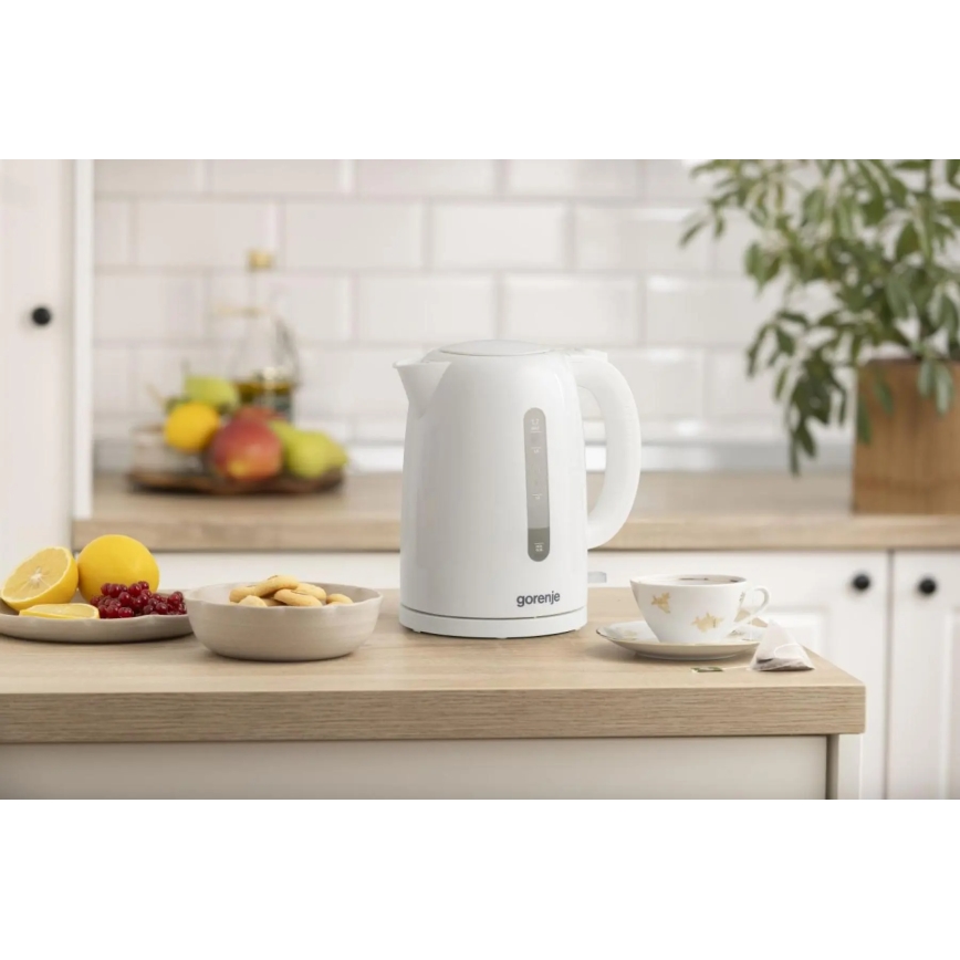 GORENJE K17W - Hitri električni kuhalnik vode 1,7 l 2200W/230V bel