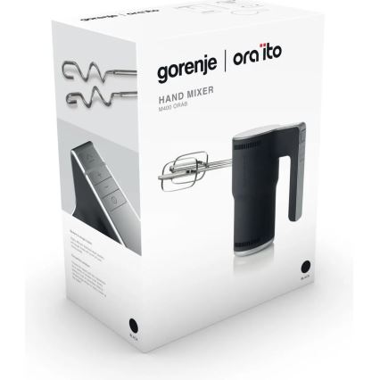 GORENJE M400ORAB - Ročni mešalnik 400 W/230 V črn/nerjaveče jeklo