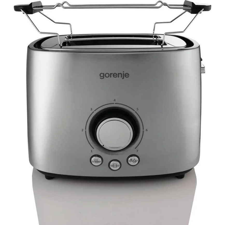 GORENJE T1000E - Toster z dvema režama in opekalnim roštom 1000W/230V nerjavno jeklo