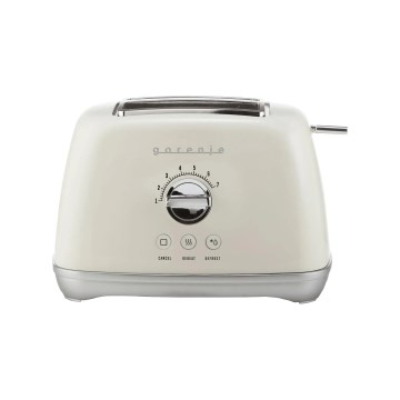GORENJE T900RL - opekač za kruh z dvema režama, 1000 W/230 V, bel