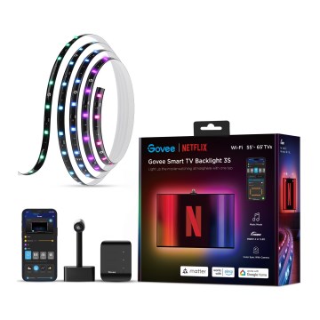 Govee - Backlight 3S Netflix TV 55-65" SMART LED osvetlitev RGBICW Wi-Fi + Daljinski upravljalnik