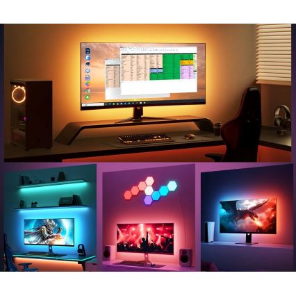Govee - Dreamview G1 Smart LED RGBIC monitor razsvetljava 27-34" Wi-Fi