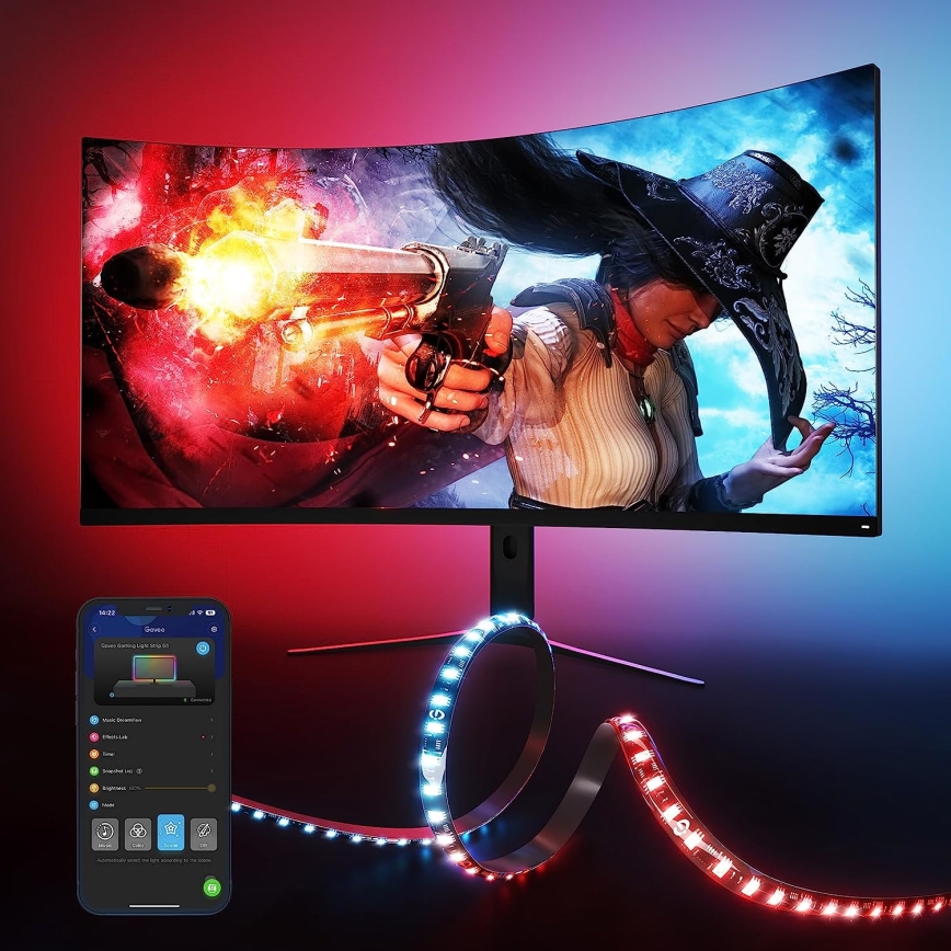 Govee - Dreamview G1 Smart LED RGBIC monitor razsvetljava 27-34" Wi-Fi