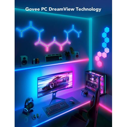 Govee - Dreamview G1 Smart LED RGBIC monitor razsvetljava 27-34" Wi-Fi