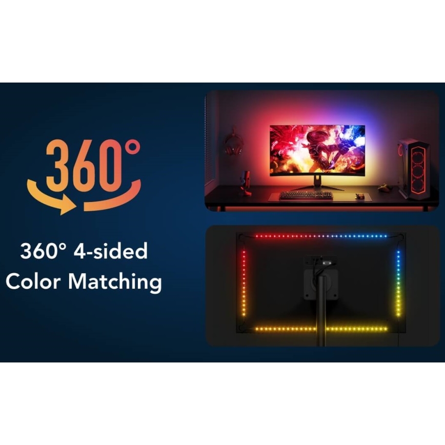 Govee - Dreamview G1 Smart LED RGBIC monitor razsvetljava 27-34" Wi-Fi