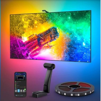 Govee - DreamView T2 DUAL TV 55-65 SMART LED osvetlitev ozadja RGBIC Wi-Fi + daljinski upravljalnik