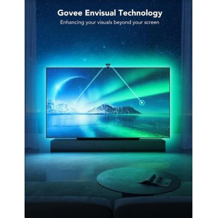 Govee - DreamView T2 DUAL TV 55-65 SMART LED osvetlitev ozadja RGBIC Wi-Fi + daljinski upravljalnik