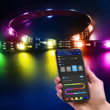 Govee - DreamView T2 DUAL TV 55-65 SMART LED osvetlitev ozadja RGBIC Wi-Fi + daljinski upravljalnik