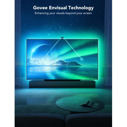 Govee - DreamView T2 DUAL TV 75-85 pametna LED osvetlitev ozadja RGBIC Wi-Fi + daljinsko upravljanje