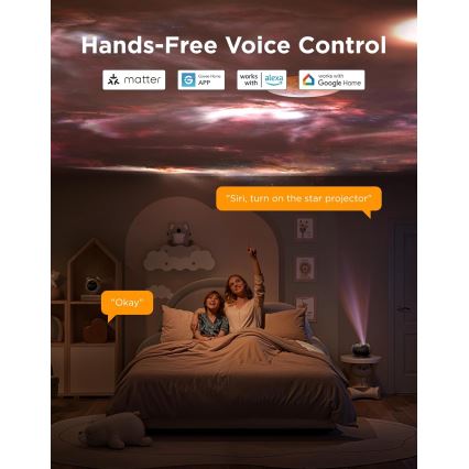 Govee - Galaxy Light Projector 2 Pro Matter z zvočnikom in Wi-Fi