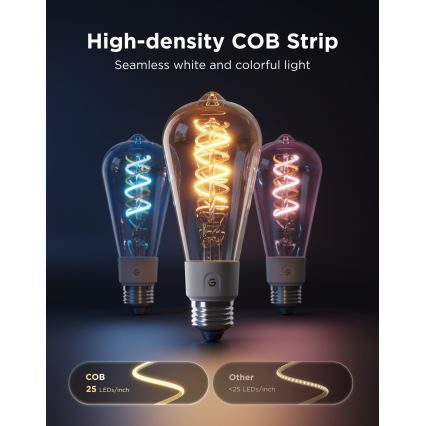 Govee - Komplet 2x LED RGBWW zatemnljivih žarnic Smart MATTER ST64 E27/5W/230V 2700-6500K Wi-Fi