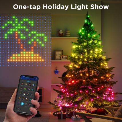 Govee - LED RGB Zatemnitvena zunanja dekorativna veriga LED/15W/230V IP65 Wi-Fi