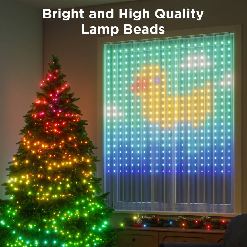 Govee - LED RGB Zatemnitvena zunanja dekorativna veriga LED/15W/230V IP65 Wi-Fi