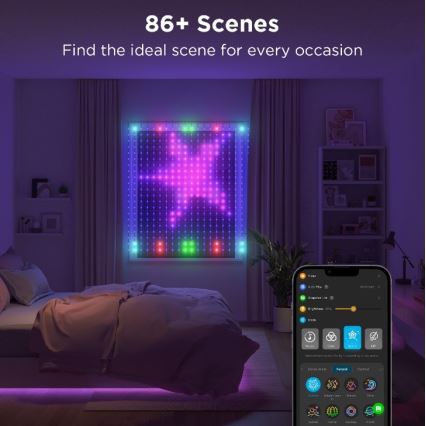 Govee - LED RGB Zatemnitvena zunanja dekorativna veriga LED/15W/230V IP65 Wi-Fi