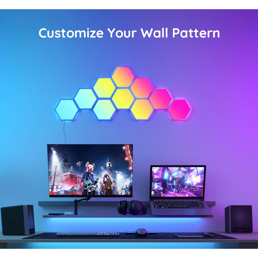 Govee - Dodatni komplet 2x LED RGB Zatemnitveni panel LED/7,2W/230V Wi-Fi