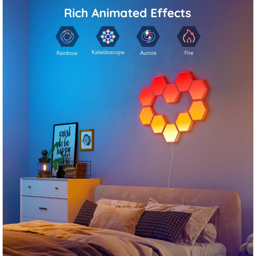Govee - Dodatni komplet 2x LED RGB Zatemnitveni panel LED/7,2W/230V Wi-Fi