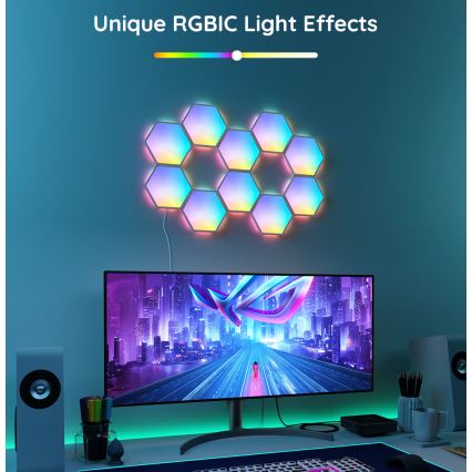 Govee - Dodatni komplet 2x LED RGB Zatemnitveni panel LED/7,2W/230V Wi-Fi