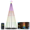 Govee - LED RGBIC božična jelka z zvezdo LED/15W/230V IP65 1,8m Matter Wi-Fi