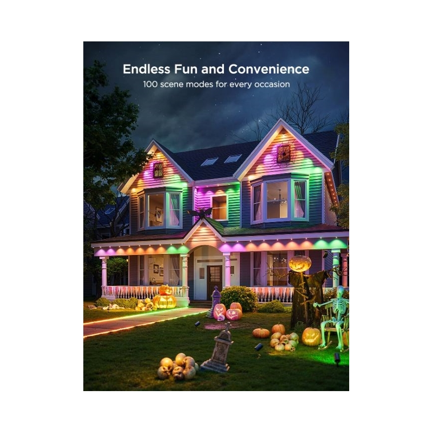 Govee - LED RGBIC niz vgradnih svetilk 30 m, Wi-Fi, Matter, IP67