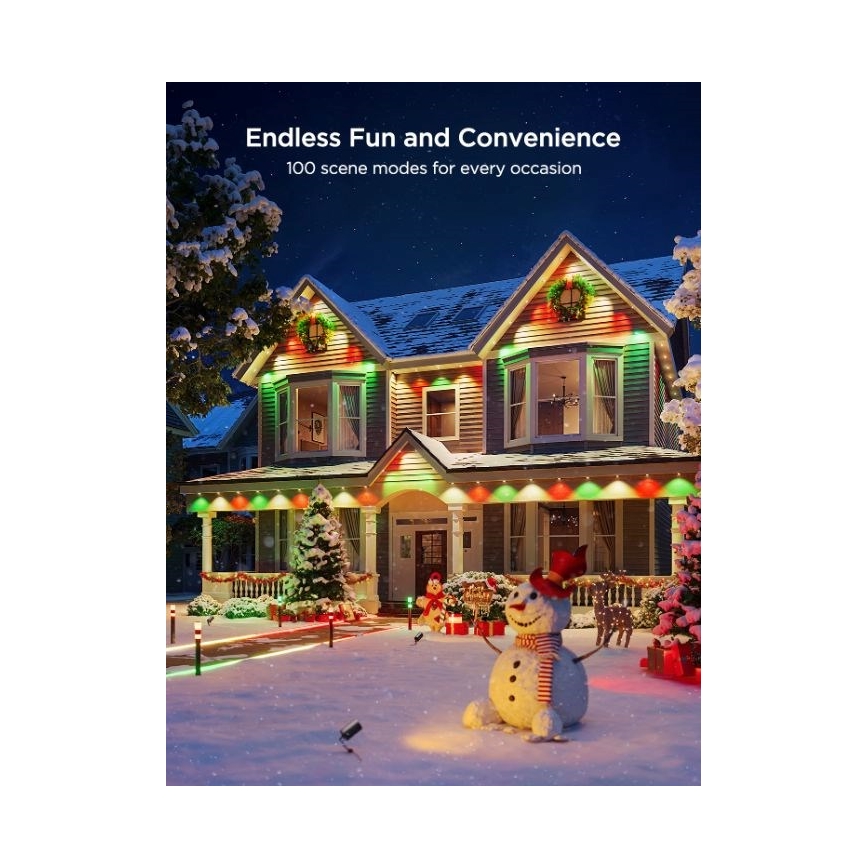 Govee - LED RGBIC niz vgradnih svetilk 30 m, Wi-Fi, Matter, IP67