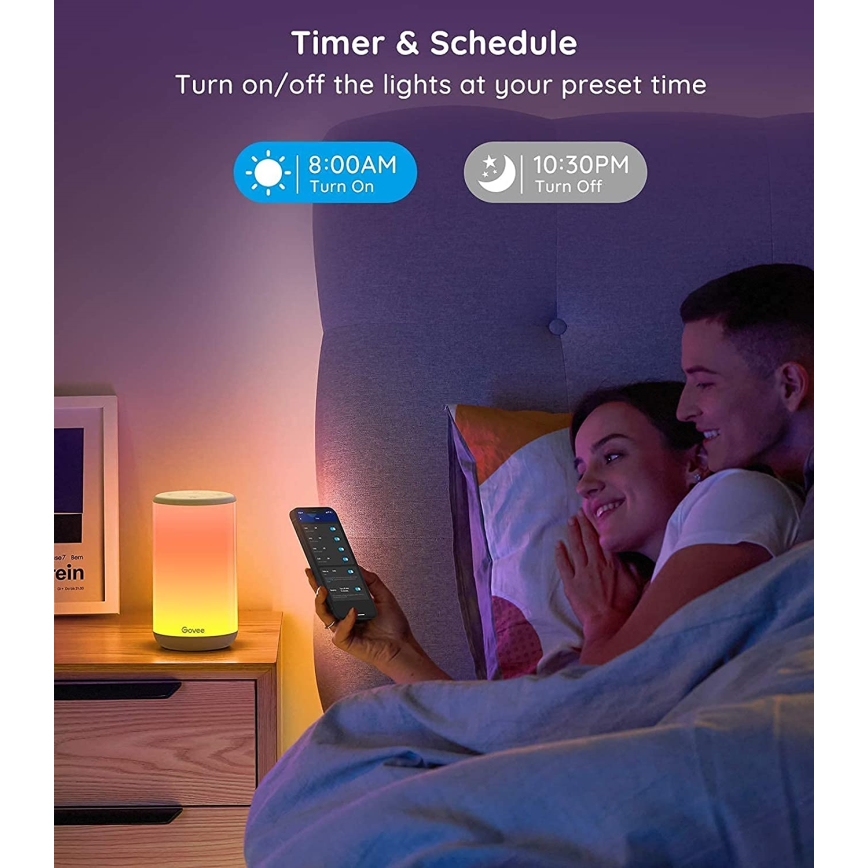 Govee - LED RGBIC Zatemnitvena namizna svetilka AURA 2 2200-6500K Wi-Fi Matter