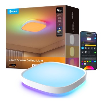 Govee - LED RGBIC Zatemnitvena stropna svetilka LED/24W/230V 2700-6500K Wi-Fi 30x30 cm