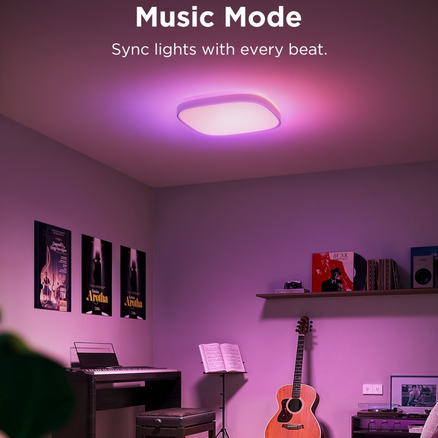 Govee - LED RGBIC Zatemnitvena stropna svetilka LED/24W/230V 2700-6500K Wi-Fi