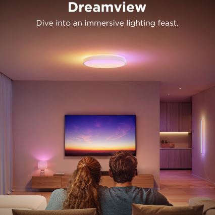 Govee - LED RGBIC Zatemnitvena stropna svetilka LED/49W/230V 2700-6500K Wi-Fi
