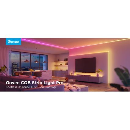 Govee - LED RGBICW Zatemnitveni trak COB 3780 diodes 3m Wi-Fi Matter