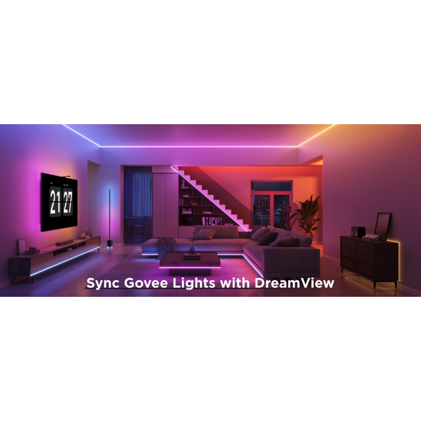 Govee - LED RGBICW Zatemnitveni trak COB 3780 diodes 3m Wi-Fi Matter