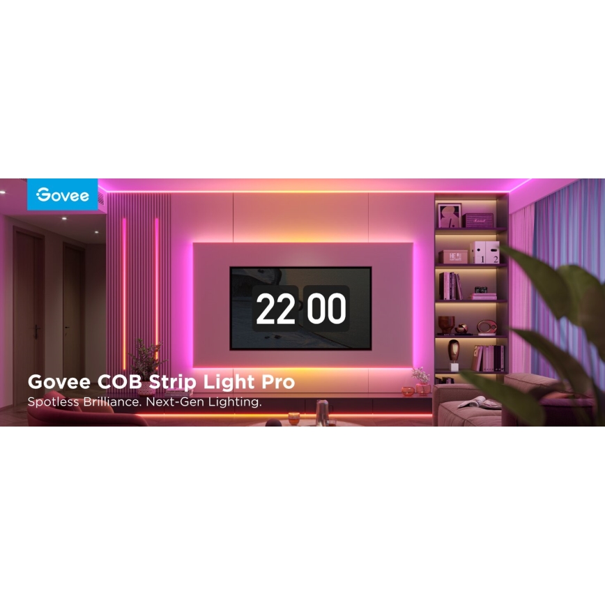 Govee - LED RGBICW Zatemnitveni trak COB 3780 diodes 3m Wi-Fi Matter