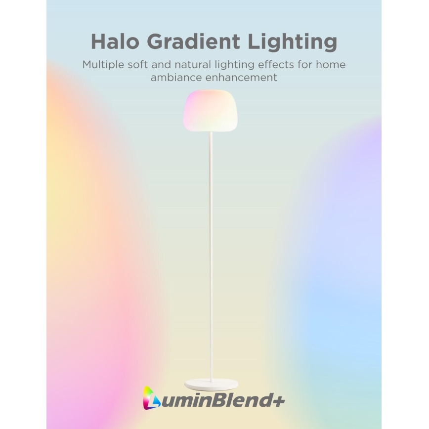 Govee - LED RGBICWW Stoječa svetilka z zatemnitvijo LANTERN MATTER LED/24W/230V Wi-Fi 160 cm
