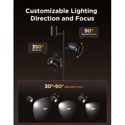 Govee - LED RGBICWW Talna svetilka TREE MATTER z možnostjo zatemnitve LED/48W/230V Wi-Fi