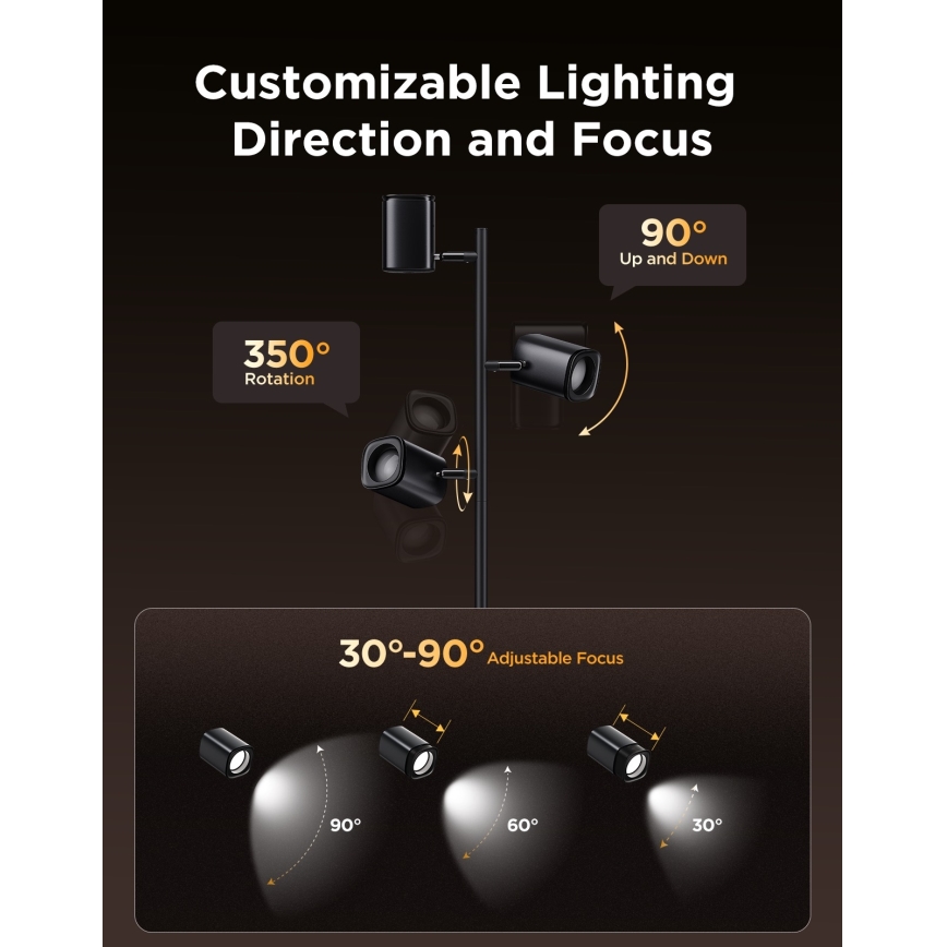 Govee - LED RGBICWW Talna svetilka TREE MATTER z možnostjo zatemnitve LED/48W/230V Wi-Fi