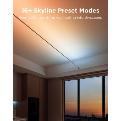 Govee - LED RGBICWW viseči LED trak 36W/24V, 4 m, Skyline Matter, Wi-Fi