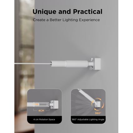 Govee - LED RGBICWW viseči LED trak 36W/24V, 4 m, Skyline Matter, Wi-Fi