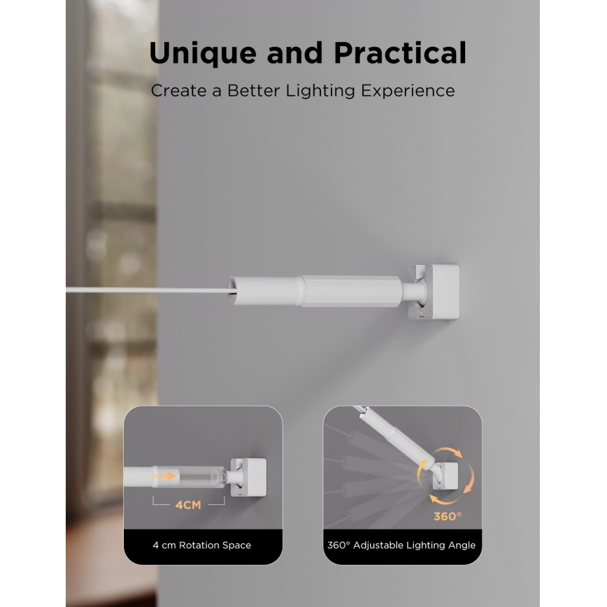 Govee - LED RGBICWW viseči LED trak 36W/24V, 4 m, Skyline Matter, Wi-Fi