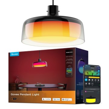 Govee - LED RGBICWW Zatemljiv viseči lestenec na kablu LED/21W/230V Matter Wi-Fi