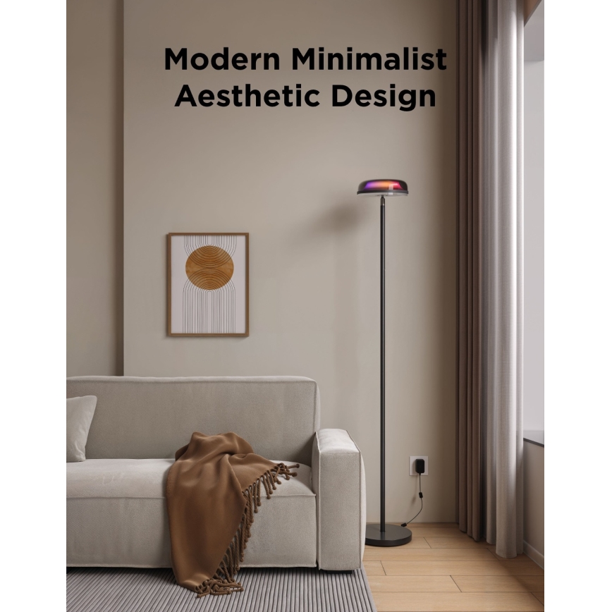 Govee - LED RGBICWW Zatemnljiva talna svetilka UPLIGHTER MATTER LED/24W/230V Wi-Fi